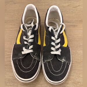 Black and Yellow Kids Vans
